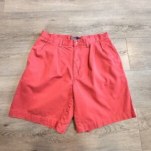 Polo‎ Ralph Lauren TYLER SHORT Mens 34 Salmon Pink Chino Shorts Pleated